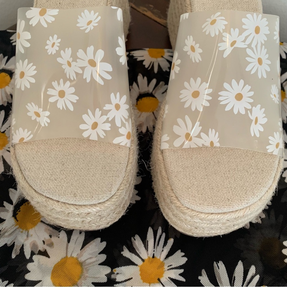 Urban Outfitters Daisy Platform Wedge Espadrille Sandals - Picture 5 of 12